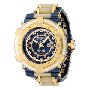 1 EDIÇÃO LIMITADA Invicta Reserve SHAQ ThermoGlow 0,27 Carat Diamond Relógio Masculino 53mm, Dourado, Azul Escuro, Branco 37501 N1