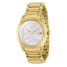 Relógio Feminino Automático Pro Diver 0,06 quilates com Diamante e Mostrador Madrepérola, Invicta 37921 N1, Dourado Edição Limitada