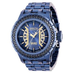 1 EDIÇÃO LIMITADA Invicta Reserve SHAQ 0,15 Quilates Diamante Automático Relógio Masculino , Azul Escuro 37731 N1
