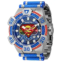 1 EDIO LIMITADA - Relgio masculino DC Comics Superman - 52 mm. Ao. Azul 40831-N1