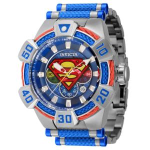 1 EDIO LIMITADA - Relgio masculino DC Comics Superman - 52 mm. Ao. Azul 40831-N1