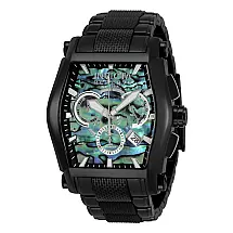 1 EDIO LIMITADA - Relgio masculino reserva Swiss Ronda Z60 calibre com mostrador Abalone - 46 mm. Preto com ala