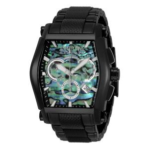 1 EDIO LIMITADA - Relgio masculino reserva Swiss Ronda Z60 calibre com mostrador Abalone - 46 mm. Preto com ala