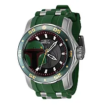 1 EDIO LIMITADA - Relgio masculino Star Wars Boba Fett - 48 mm. Ao. Verde 39541-N1