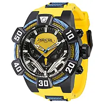 1 EDIO LIMITADA - Relgio masculino Marvel X-men Wolverine - 52 mm. Azul. Amarelo 41151-N1