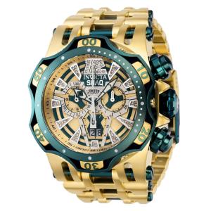1 EDIÇÃO LIMITADA Invicta Reserve SHAQ 0,26 Carat Diamond Relógio Masculino 54mm, Dourado, Verde 37761 N1