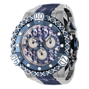 1 EDIÇÃO LIMITADA Invicta Reserve SHAQ 0,48 Quilates Diamante Relógio Masculino com Mostrador Madrepérola 53mm, Aço, Azul Escuro 37581 N1