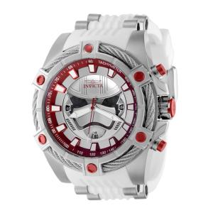 1 EDIO LIMITADA - Relgio masculino Star Wars Captain Phasma - 52 mm. Ao. Branco 40091-N1