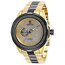 Relógio Masculino Jason Taylor 2.02 quilates com Diamantes, Invicta 30191 N1, Dourado e Preto Edição Limitada