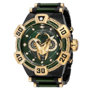 1 EDIO LIMITADA - Relgio masculino Marvel Loki - 52 mm. Preto. Verde 37602-N1