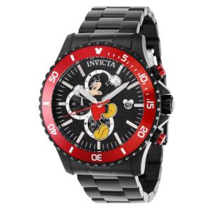 1 EDIO LIMITADA - Relgio masculino Disney Limited Edition Mickey Mouse - 48 mm. Preto 39522-N1