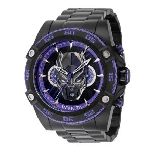 1 EDIO LIMITADA - Relgio masculino Marvel Black Panther - 52 mm. Preto 41232-N1