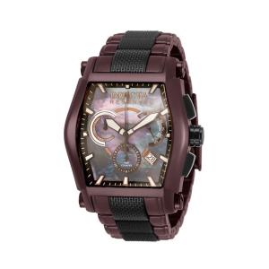 1 EDIÇÃO LIMITADA Relógio Masculino Invicta Reserve com Mostrador Madrepérola 46mm, Preto, Marrom 33382 N1