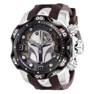 1 EDIO LIMITADA - Relgio masculino reserva Star Wars Mandalorian Swiss Ronda Z60 calibre - 52,5 mm. Ao. Marrom
