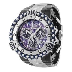 1 EDIÇÃO LIMITADA Invicta Reserve SHAQ 0,48 Quilates Diamante Relógio Masculino com Mostrador Madrepérola 53mm, Aço, Preto 37582 N1