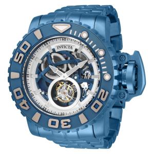 1 EDIO LIMITADA - Relgio mecnico masculino Sea Hunter Tourbillon - 58 mm. Azul 33803-N1