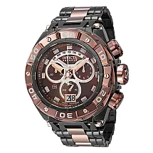 1 EDIO LIMITADA - Relgio masculino Ripsaw Swiss Ronda 8040.N calibre reserva - 52,7 mm. Rosa ouro. Preto. Marrom