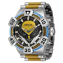 1 EDIO LIMITADA - Relgio masculino Marvel X-men Wolverine - 52 mm. Ao. Amarelo 41153-N1