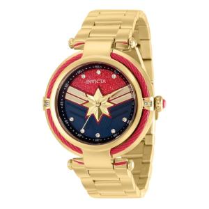 1 EDIO LIMITADA - Relgio feminino Marvel Captain Marvel - 40 mm. Ouro 36953-N1