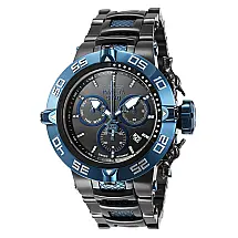 1 EDIÇÃO LIMITADA Invicta SHAQ 0,13 Carat Diamond Relógio Masculino 50mm, Preto, Azul Escuro 37263 N1