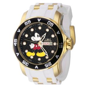 1 EDIO LIMITADA - Relgio masculino Disney Limited Edition Mickey Mouse - 48 mm. Ouro. Branco 40363-N1
