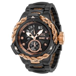 1 EDIÇÃO LIMITADA Invicta SHAQ 0,18 Carat Diamond Relógio masculino 51,, ouro rosa, preto 37763 N1