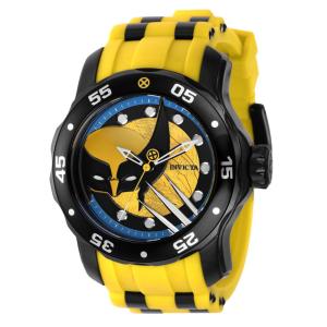 1 EDIO LIMITADA - Relgio masculino Marvel X-men Wolverine - 48 mm. Preto. Amarelo 37373-N1