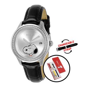 1 EDIO LIMITADA Relgio feminino da coleo de personagens 34 mm. Preto com ala intercambivel 32873-N1