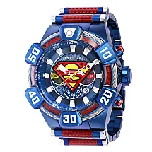 1 EDIO LIMITADA - Relgio masculino DC Comics Superman - 52 mm. Azul. Vermelho 37873-N1