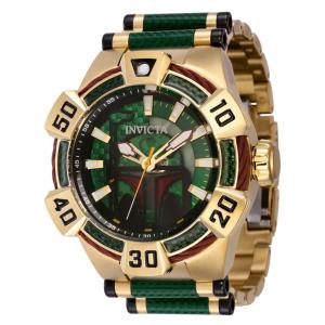 1 EDIO LIMITADA - Relgio masculino Star Wars Boba Fett Automtico - 52 mm. Ouro. Verde. Bronze 40973-N1