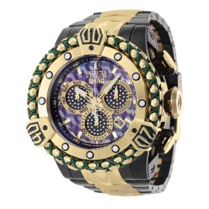 1 EDIÇÃO LIMITADA Invicta Reserve SHAQ 0,48 Carat Diamond Relógio masculino com mostrador madrepérola , ouro, preto 37583 N1