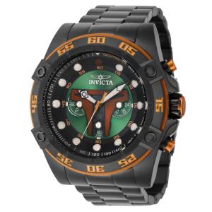 1 EDIO LIMITADA - Relgio masculino Star Wars Boba Fett - 52 mm. Preto 40093-N1