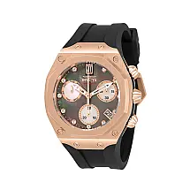 1 EDIÇÃO LIMITADA Relógio Feminino Invicta Jason Taylor com Mostrador Madrepérola 40mm, Preto 32604 N1