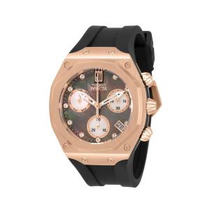 1 EDIÇÃO LIMITADA Relógio Feminino Invicta Jason Taylor com Mostrador Madrepérola 40mm, Preto 32604 N1