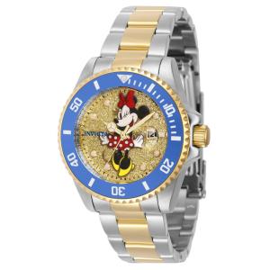1 EDIO LIMITADA - Relgio feminino Disney Limited Edition Minnie Mouse - 36 mm. Ouro. Ao 41334-N1