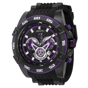 1 EDIO LIMITADA - Relgio masculino Marvel Black Panther - 52 mm. Preto 40834-N1