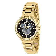 1 EDIO LIMITADA - Relgio feminino Disney Limited Edition Mickey Mouse com mostrador em madreprola - 36 mm. Ouro