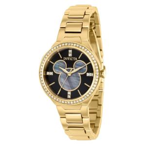 1 EDIO LIMITADA - Relgio feminino Disney Limited Edition Mickey Mouse com mostrador em madreprola - 36 mm. Ouro