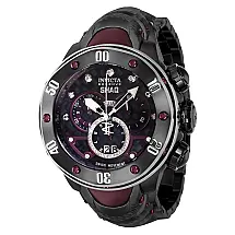 Invicta Reserva SHAQ Relógio Masculino Preto 54 mm, Calibre 5050.C, Diamante 0,17 ct, Edição Limitada