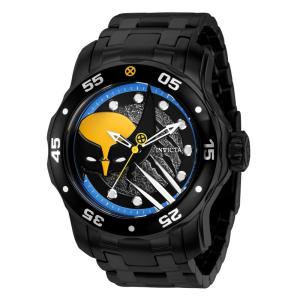 1 EDIO LIMITADA - Relgio masculino Marvel X-men Wolverine - 48 mm. Preto 37374-N1