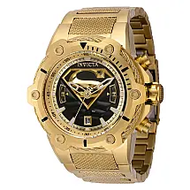 1 EDIO LIMITADA - DC Comics Superman Relgio Masculino - 53mm. Ouro 41184-N1