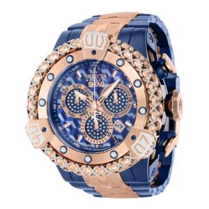1 EDIÇÃO LIMITADA Invicta Reserve SHAQ 0,48 Carat Diamond Relógio masculino com mostrador madrepérola , ouro rosa, azul escuro 37584 N1