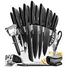 Conjunto de Facas, aço inoxidável, HOME HERO Knife set, Preto