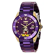 1 EDIO LIMITADA - Relgio feminino Disney Limited Edition Mickey Mouse - 38 mm. Roxo 41215-N1