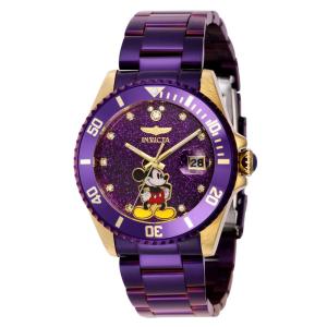 1 EDIO LIMITADA - Relgio feminino Disney Limited Edition Mickey Mouse - 38 mm. Roxo 41215-N1