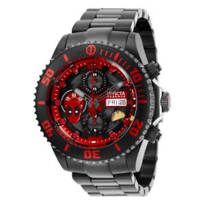 1 EDIÇÃO LIMITADA Invicta Marvel Deadpool Automatic Relógio Masculino 47mm, Preto 27735 N1