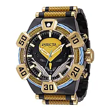 1 EDIO LIMITADA - Relgio masculino Marvel X-men Wolverine - 52 mm. Ouro. Preto. Amarelo 41155-N1