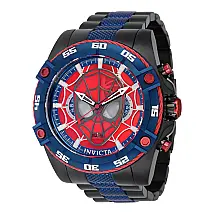 1 EDIO LIMITADA - Relgio masculino Marvel Spiderman - 52 mm. Preto. Azul 41255-N1