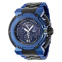1 EDIÇÃO LIMITADA Invicta Reserve SHAQ 0,37 Carat Diamond Relógio Masculino 58,, Preto, Azul Escuro 37465 N1