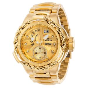 1 EDIÇÃO LIMITADA Invicta SHAQ 0,18 Carat Diamond Relógio Masculino 51,, Ouro 37765 N1